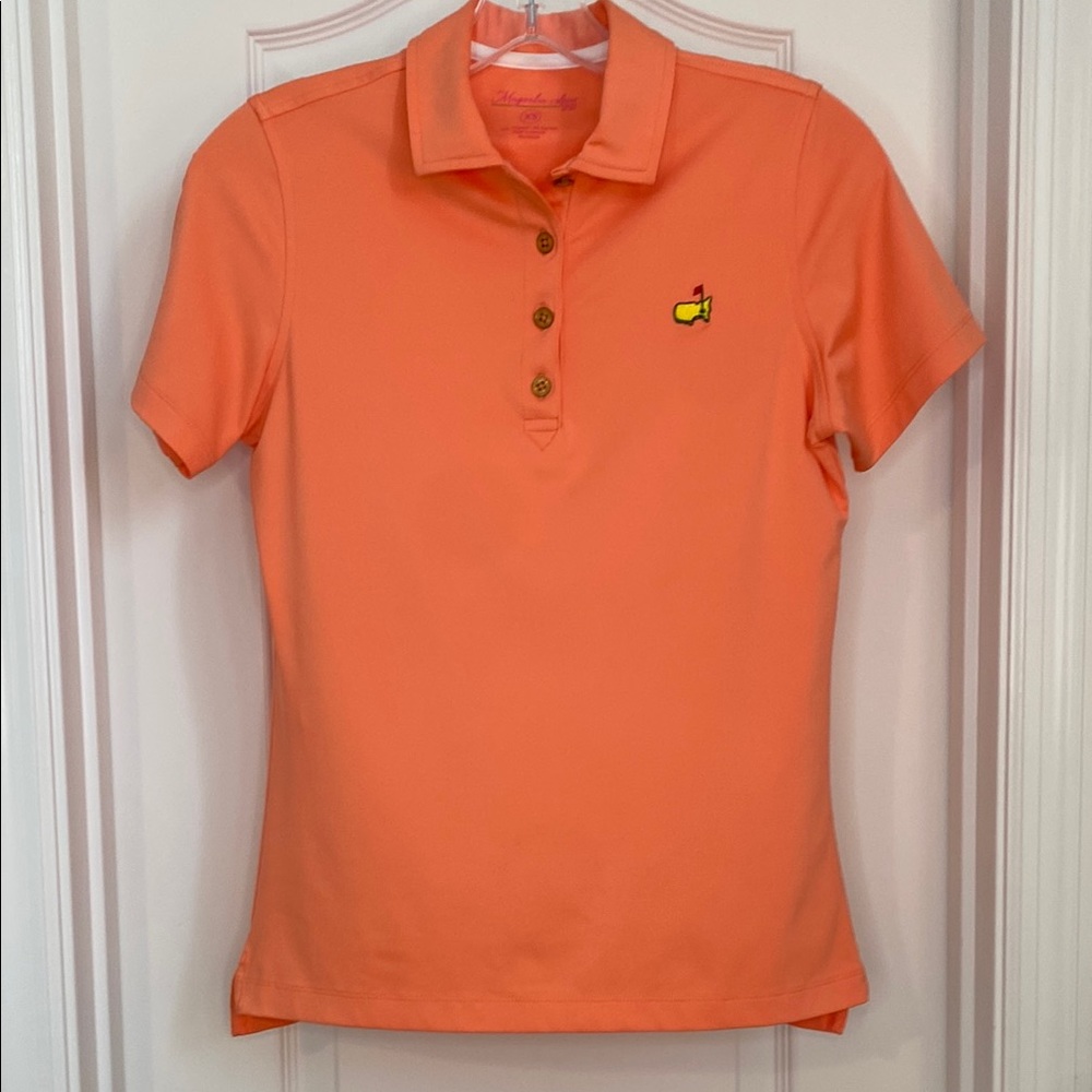 Magnolia Lane Masters women’s Coral golf shirt purchased at Augusta National XS